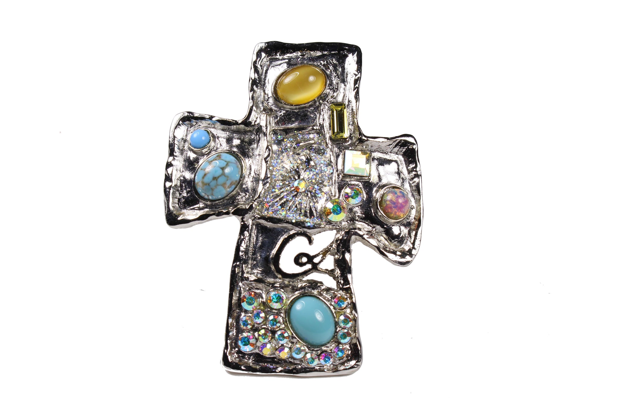 中華のおせち贈り物 CHRISTIAN LACROIX brooch pendant cross large silver アクセサリー