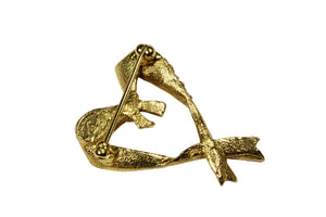 CHRISTIAN LACROIX small heart brooch