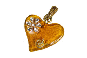 CHRISTIAN LACROIX resin heart pendant