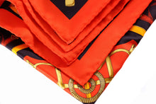 HERMÈS scarf “Eperon d’Or” by Henri d'Origny, pocket square