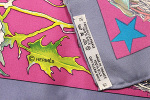 HERMÈS scarf “Faune et Flore du Texas” by Kermit Oliver