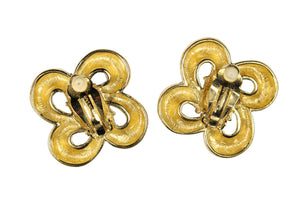 GIVENCHY flower logo earrings