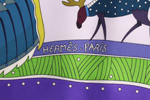 HERMÈS scarf “La Vie du Grand Nord” by Aline Honoré