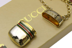 GUCCI pill box chain necklace
