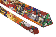 HERMÈS "Kachinas" by Oliver Kermit silk tie