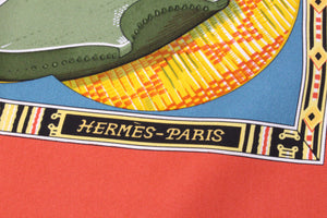 HERMÈS scarf "Au Son Du Tam-Tam” by Laurence "Toutsy" Bourthoumieux
