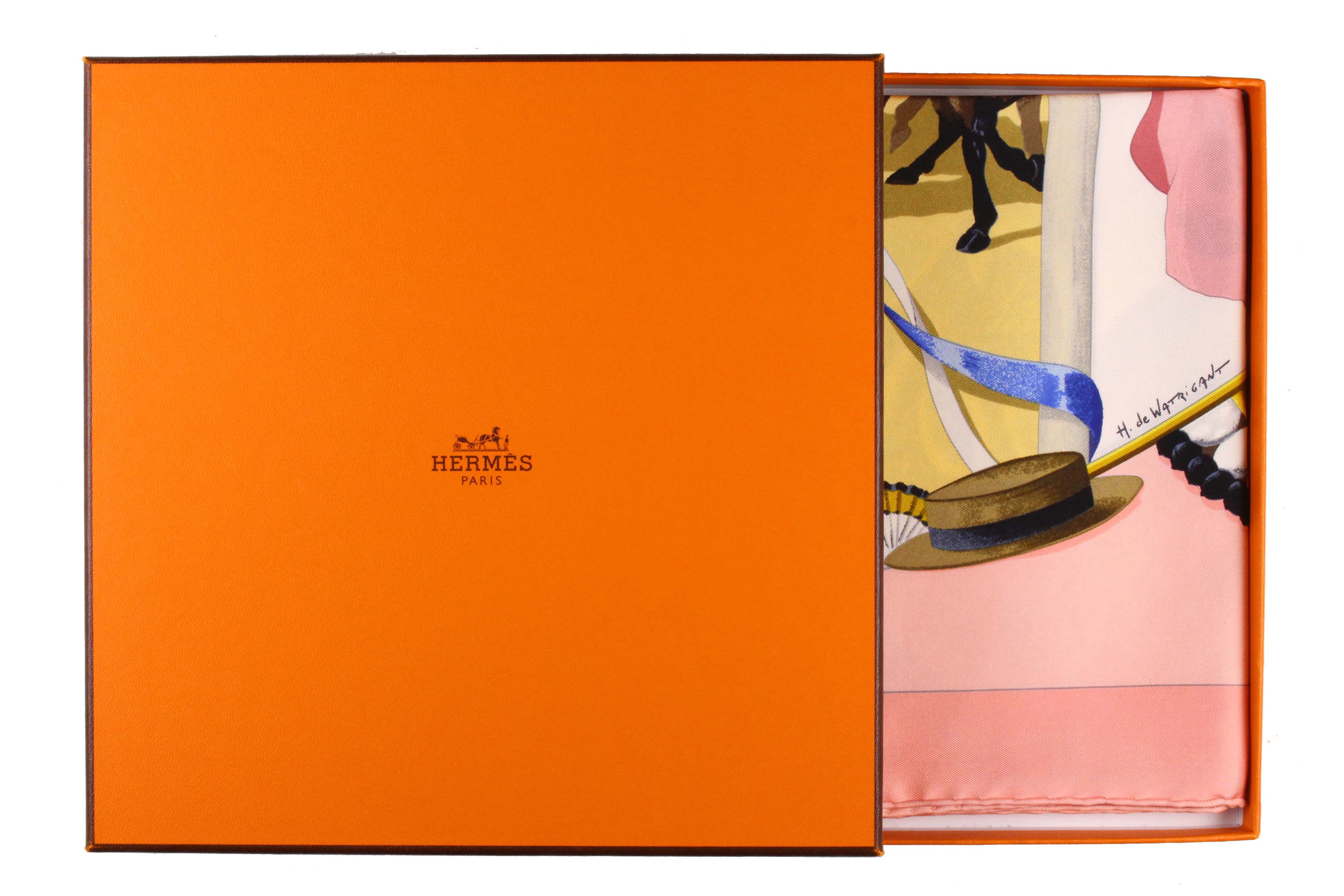 HERMES プリーツスカーフ 『PLAZA DE TOROS』 闘牛場 Hermes Scarf 