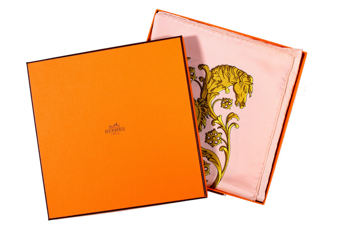 HERMÈS scarf “La Promenade de Longchamps” by Philippe Ledoux