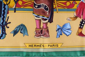 HERMÈS scarf “Kachinas” by Kermit Oliver