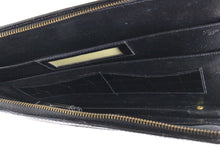 LOEWE black crocodile skin briefcase