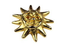 CHRISTIAN LACROIX large sun face brooch