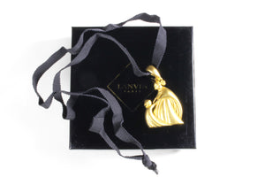 LANVIN mother and daughter logo pendant