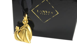 LANVIN mother and daughter logo pendant