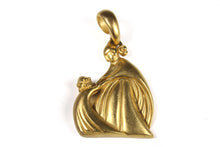 LANVIN mother and daughter logo pendant