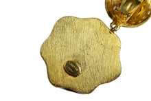 LANVIN filigree wooden earrings