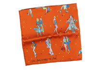 HERMÈS gavroche “Les Parisiennes de Kiraz” by Edmond Kiraz, pocket square