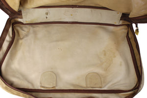 LOEWE Amazona gold suede travel bag