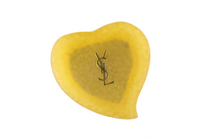 YVES SAINT LAURENT yellow heart pocket mirror