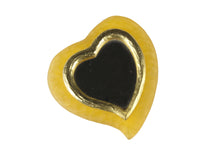 YVES SAINT LAURENT yellow heart pocket mirror