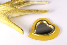 YVES SAINT LAURENT yellow heart pocket mirror