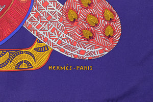 HERMÈS scarf “Art des Steppes” by Annie Faivre