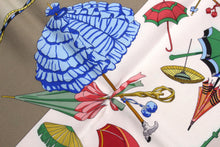 HERMÈS scarf “Ombrelles et Parapluies” by Hubert de Watrigant