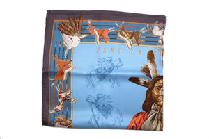 HERMÈS scarf 65 cm “Pani La Shar Pawnee” by Kermit Oliver