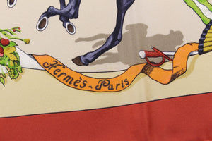 HERMÈS scarf “Plaza de Toros” by Hubert de Watrigant