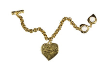 YVES SAINT LAURENT love heart charm bracelet