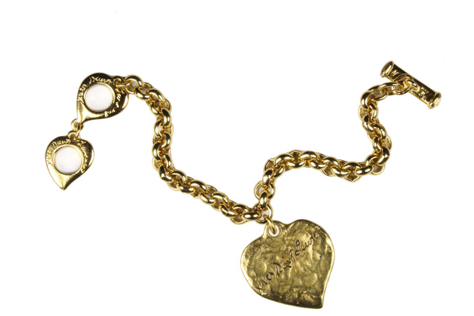 YVES SAINT LAURENT love heart charm bracelet