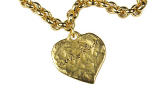 YVES SAINT LAURENT love heart charm bracelet