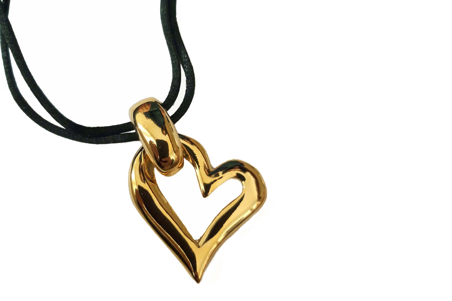 Ysl heart necklace Clearance