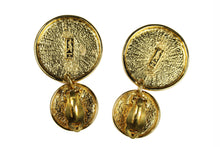 YVES SAINT LAURENT circular logo earring