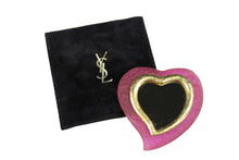 YVES SAINT LAURENT pink heart pocket mirror