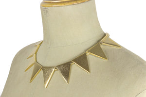 YVES SAINT LAURENT triangles necklace