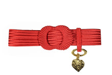 YVES SAINT LAURENT red passementerie belt