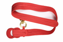 YVES SAINT LAURENT red passementerie belt