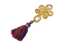 YVES SAINT LAURENT tassel brooch pendant