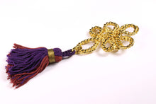 YVES SAINT LAURENT tassel brooch pendant