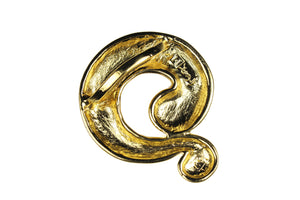 YVES SAINT LAURENT question mark ring scarf