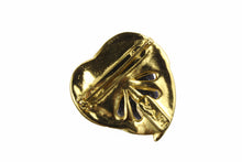 YVES SAINT LAURENT  blue heart brooch