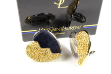 YVES SAINT LAURENT split heart earrings