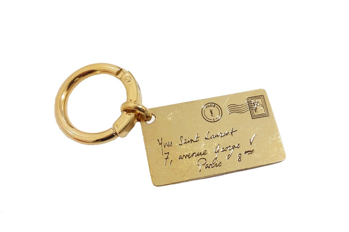 YVES SAINT LAURENT Y-mail small envelope key-ring bag charm