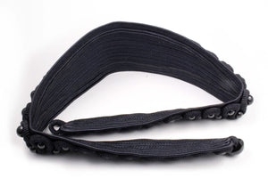 YVES SAINT LAURENT black passementerie belt