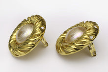 YVES SAINT LAURENT large pearl earrings