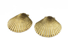 YVES SAINT LAURENT shell earrings