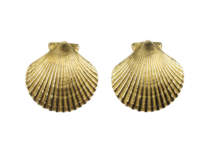 YVES SAINT LAURENT shell earrings