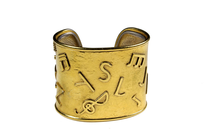 YVES SAINT LAURENT Jazz open cuff bracelet