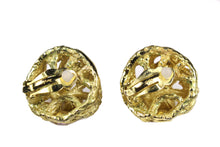 YVES SAINT LAURENT button earrings multicolor stones