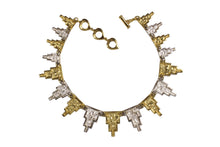 YVES SAINT LAURENT gold and silver necklace